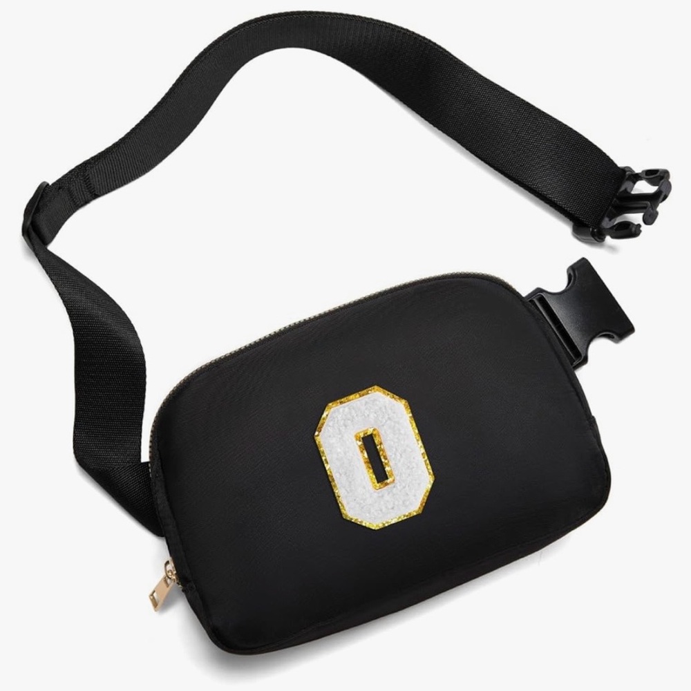 Coshaysoo Initial Letter O Crossbody/Fanny Bag